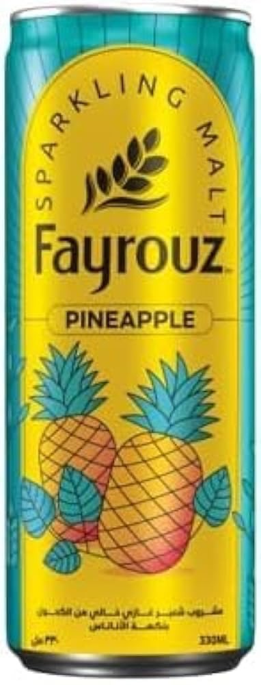 فيروز مشروب شعير بطعم الاناناس - 330 مل