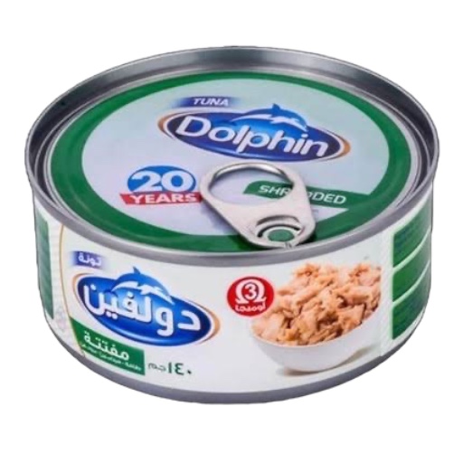 تونه دولفين مفتت - 140 جم