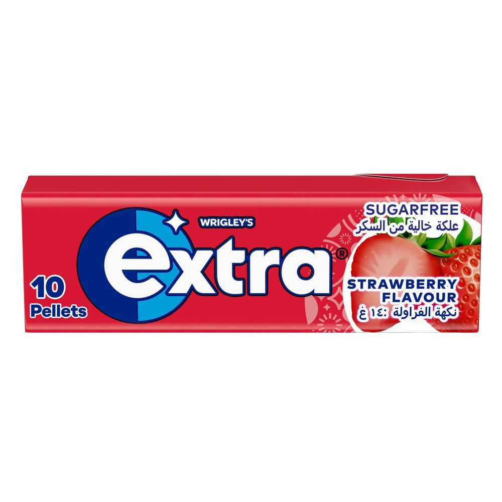 عكة خالية من السكر بنكهة الفراولة extra