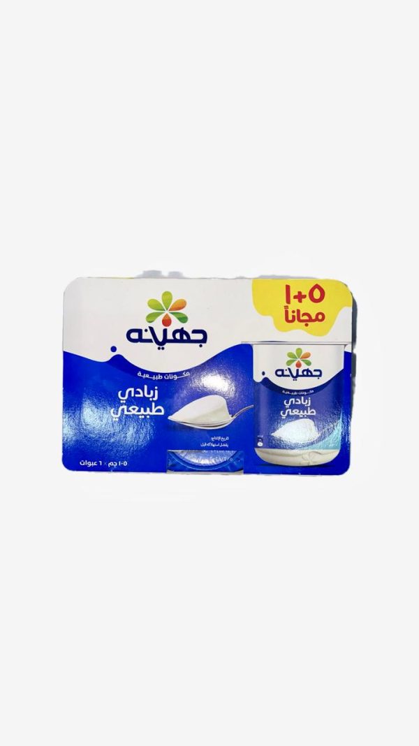 جهينة زبادي طبيعي 5+1 مجانا